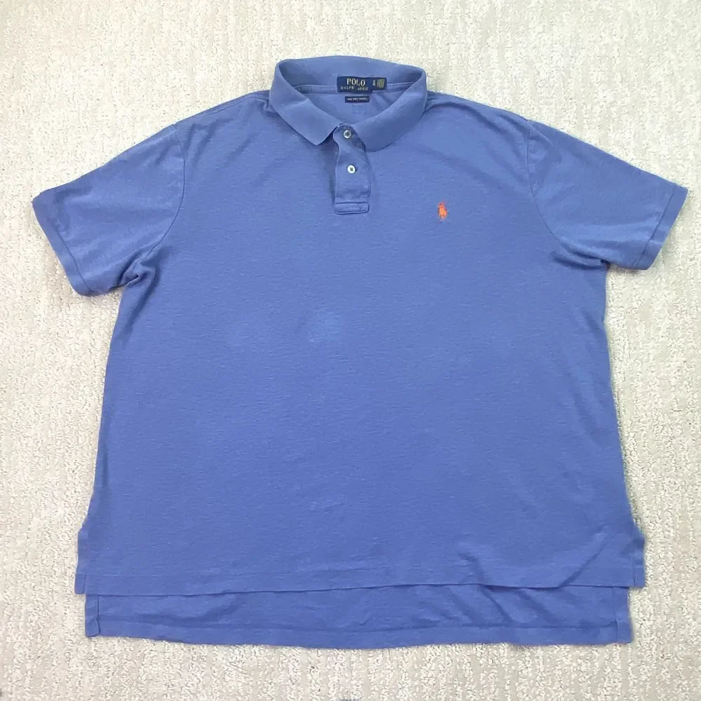 Polo Ralph Lauren Polo Shirt Mens‎ XL Blue Short Sleeve*